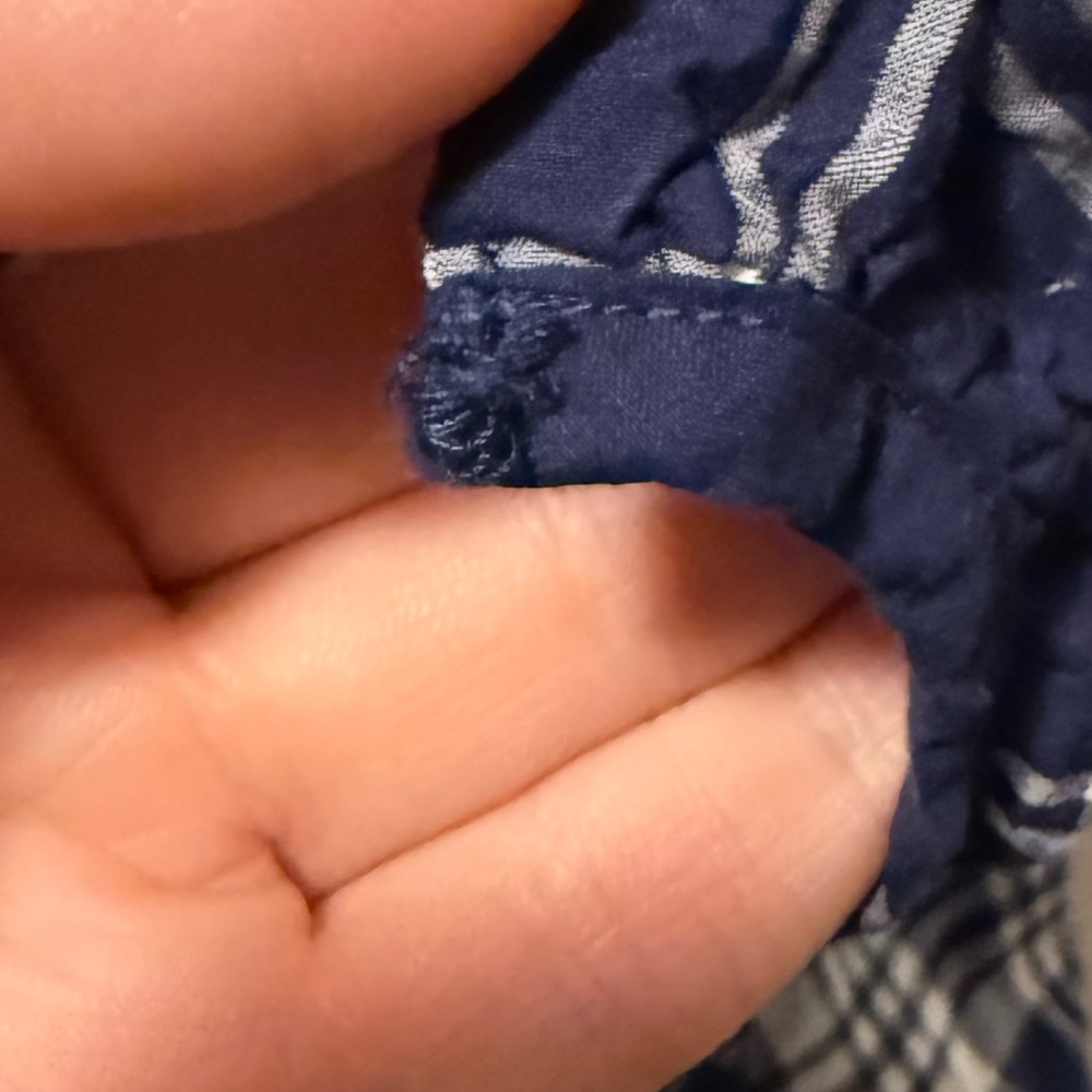 Hill House Blue Plaid Babydoll Mini Dress - Picture 4 of 5